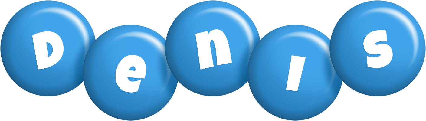 Denis candy-blue logo