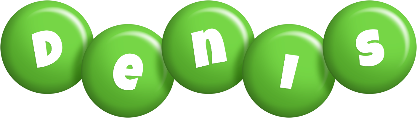 Denis candy-green logo