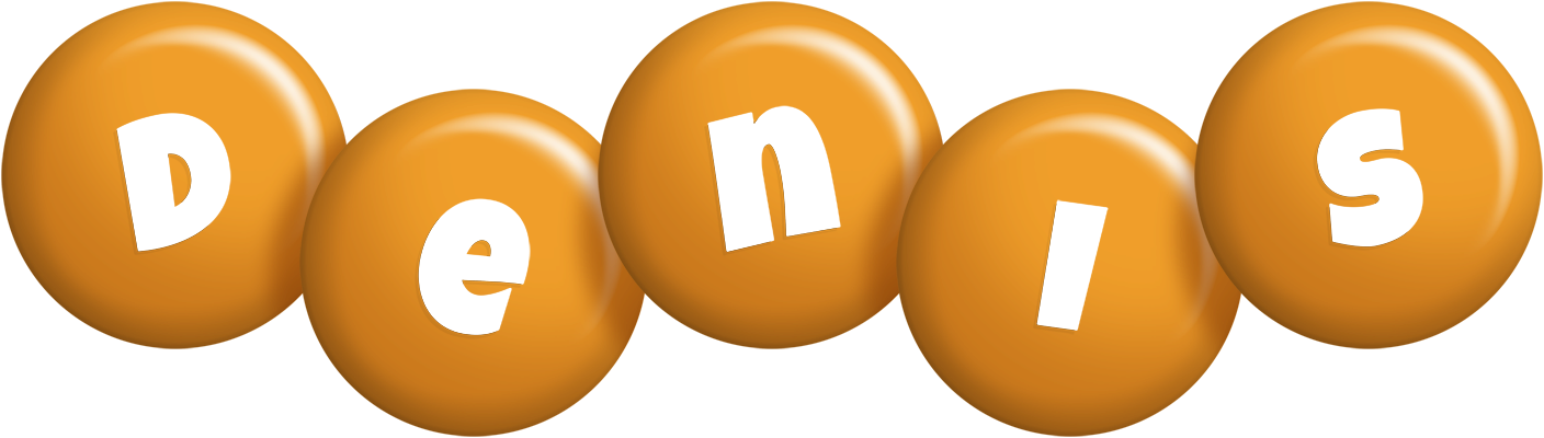 Denis candy-orange logo