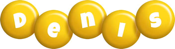 Denis candy-yellow logo