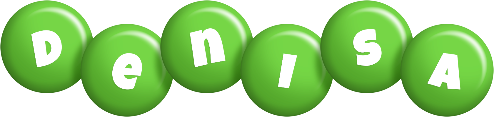 Denisa candy-green logo
