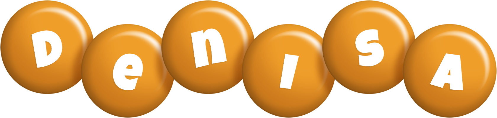 Denisa candy-orange logo