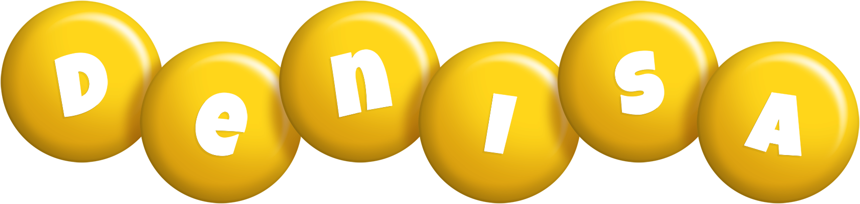 Denisa candy-yellow logo