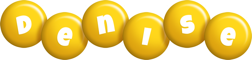 Denise candy-yellow logo
