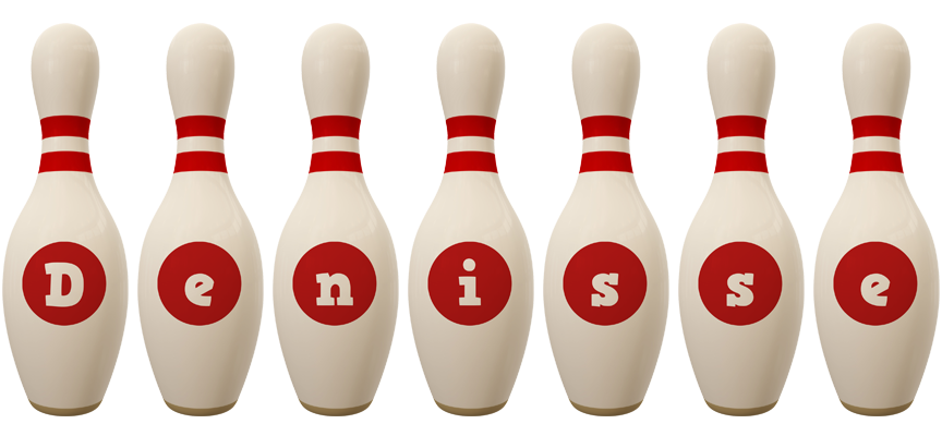 Denisse bowling-pin logo