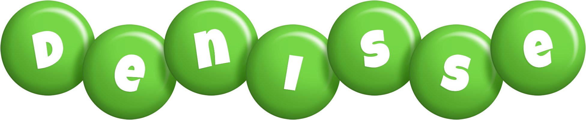 Denisse candy-green logo