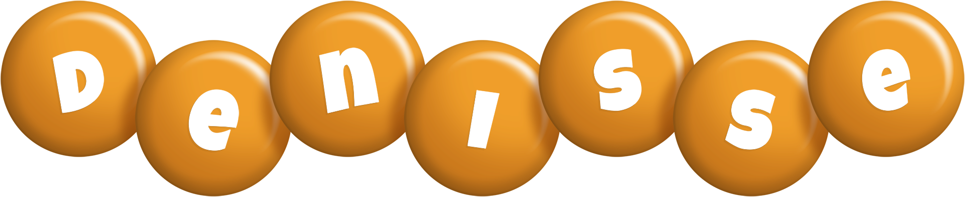 Denisse candy-orange logo