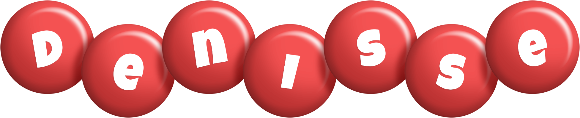 Denisse candy-red logo
