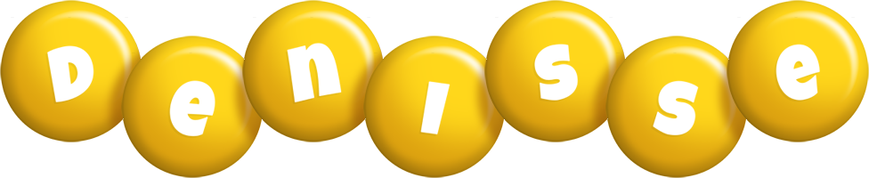 Denisse candy-yellow logo