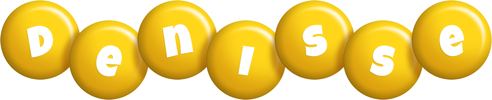 Denisse candy-yellow logo