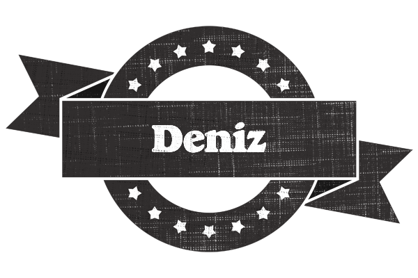 Deniz grunge logo