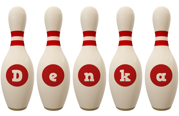 Denka bowling-pin logo