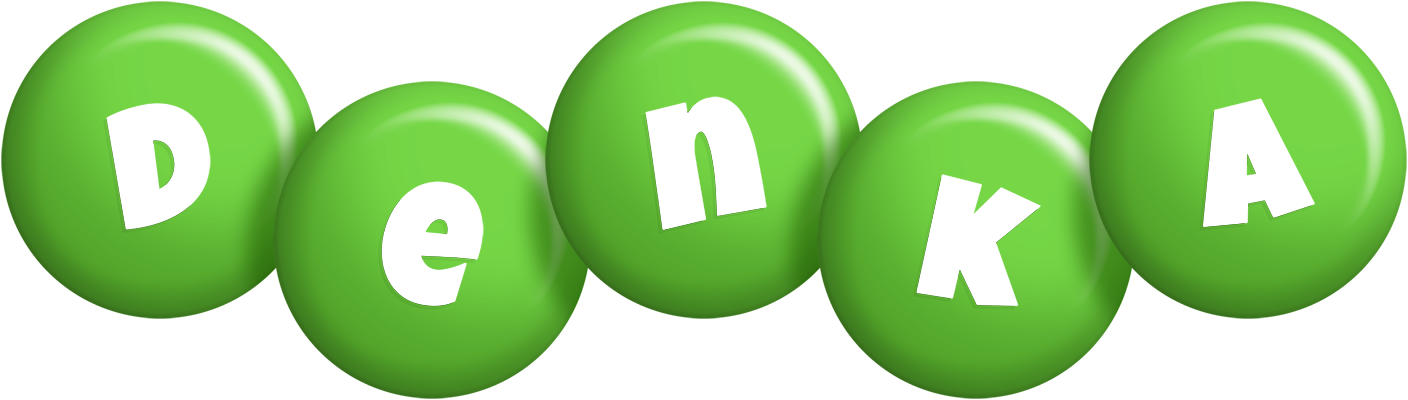 Denka candy-green logo