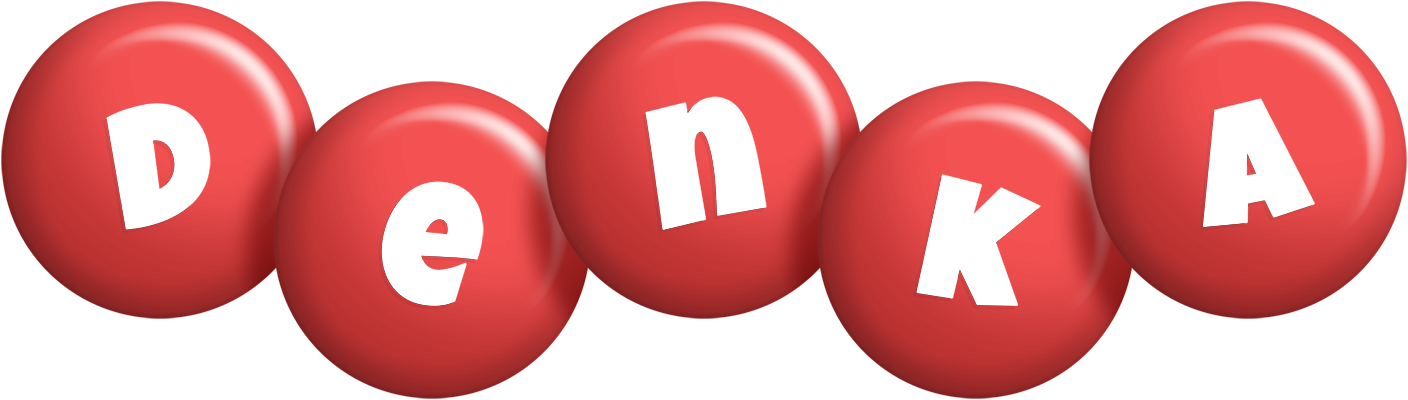 Denka candy-red logo