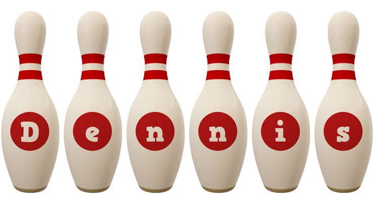 Dennis bowling-pin logo