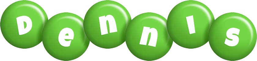 Dennis candy-green logo