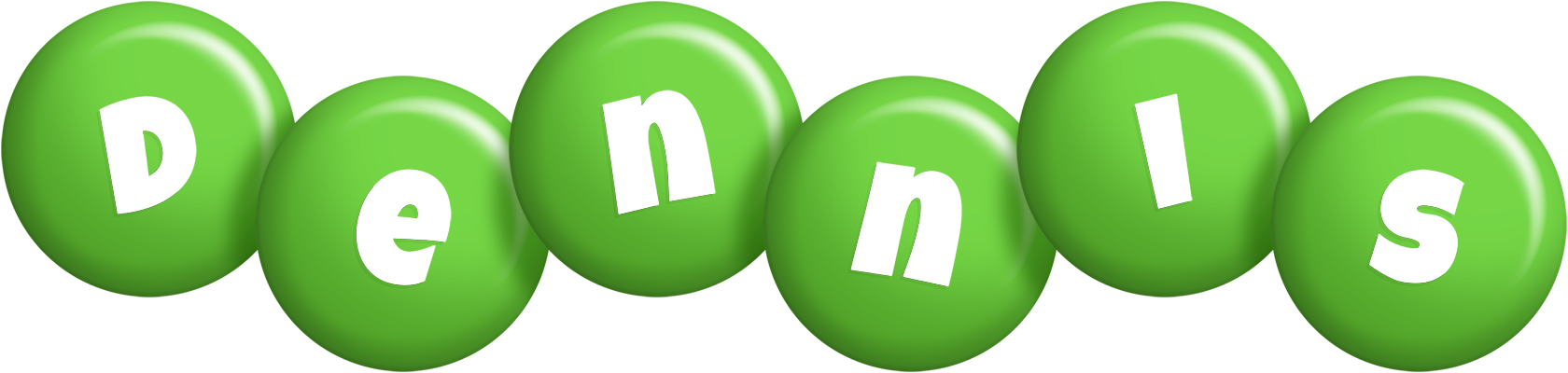 Dennis candy-green logo