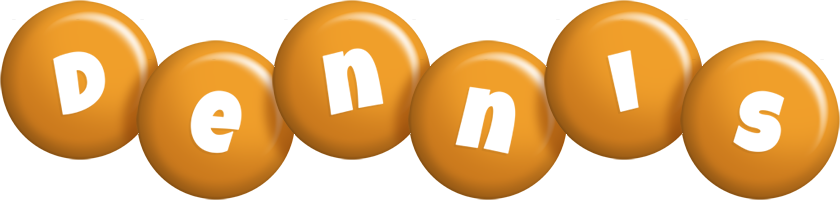 Dennis candy-orange logo