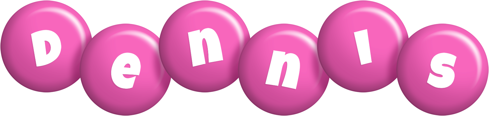 Dennis candy-pink logo