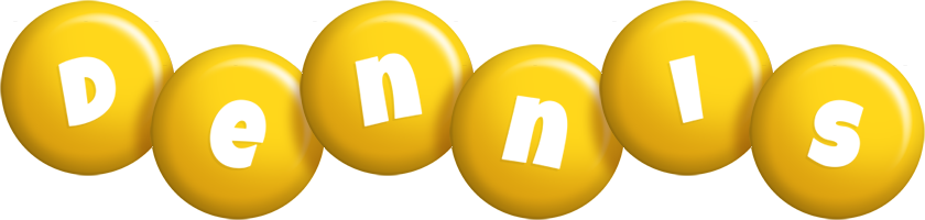 Dennis candy-yellow logo