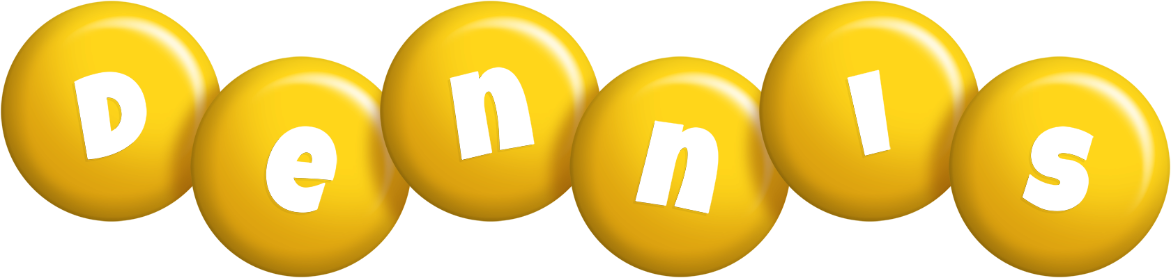 Dennis candy-yellow logo