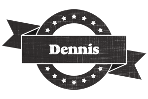 Dennis grunge logo