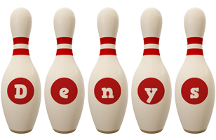 Denys bowling-pin logo