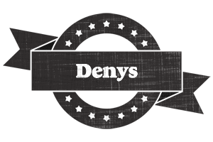 Denys grunge logo