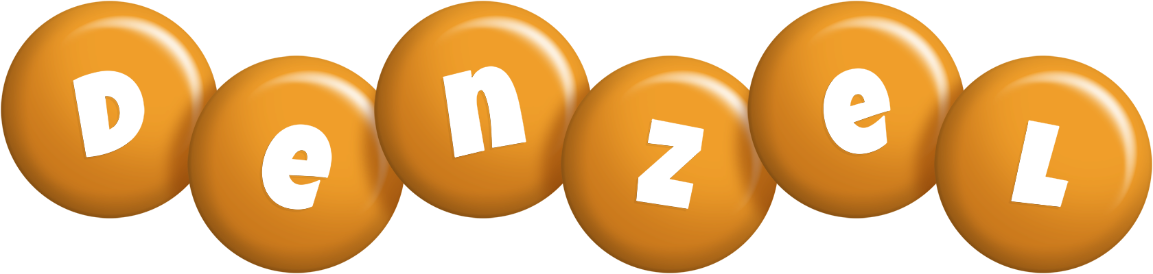 Denzel candy-orange logo