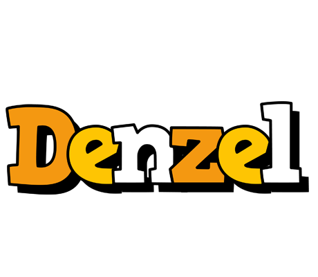 Denzel cartoon logo
