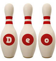 Deo bowling-pin logo