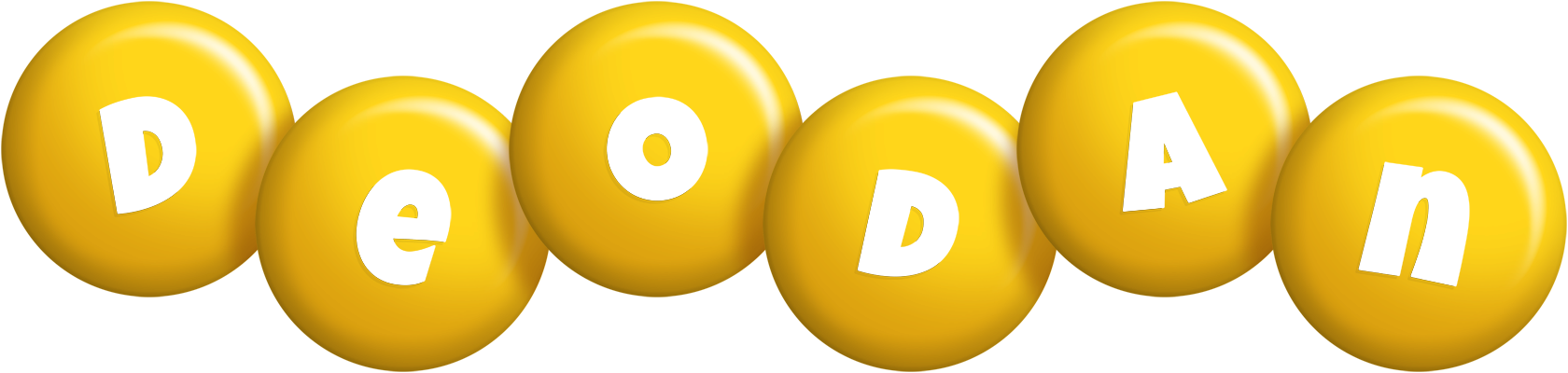 Deodan candy-yellow logo