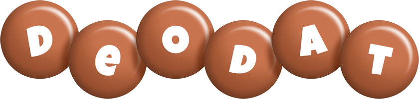 Deodat candy-brown logo