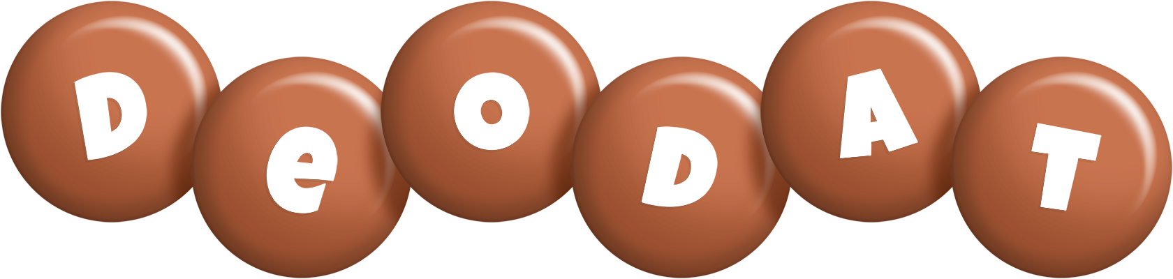 Deodat candy-brown logo