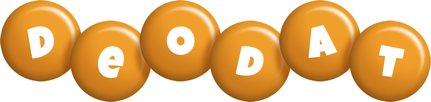 Deodat candy-orange logo