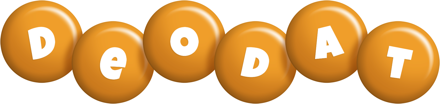 Deodat candy-orange logo