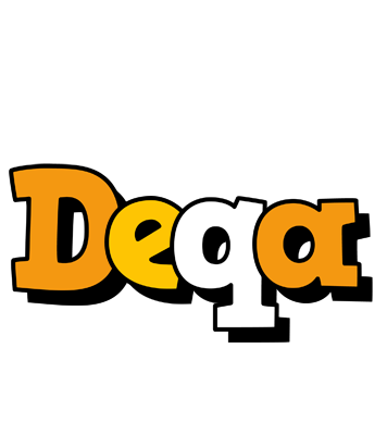 Deqa cartoon logo