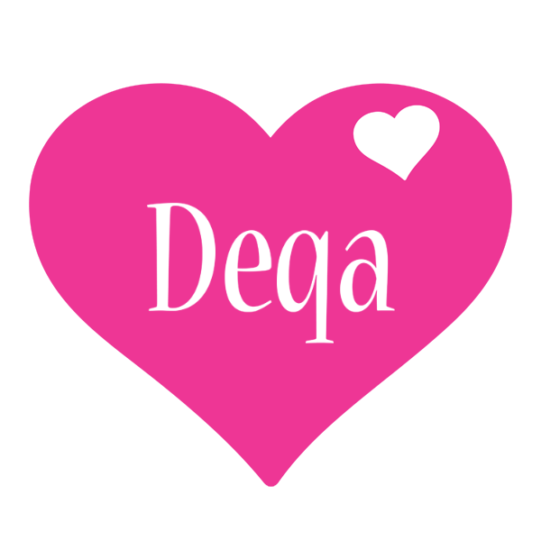 Deqa love-heart logo