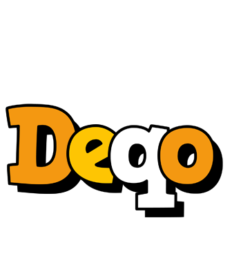 Deqo cartoon logo