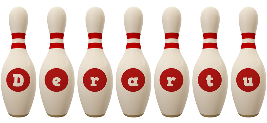 Derartu bowling-pin logo