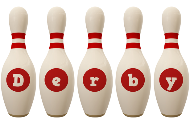 Derby bowling-pin logo