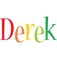 Derek birthday logo
