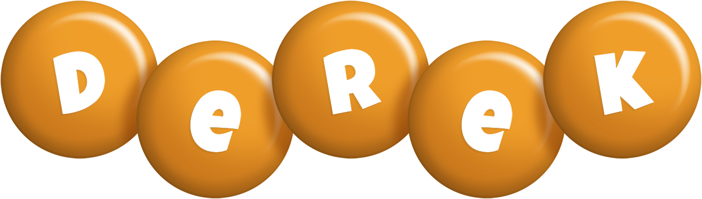 Derek candy-orange logo
