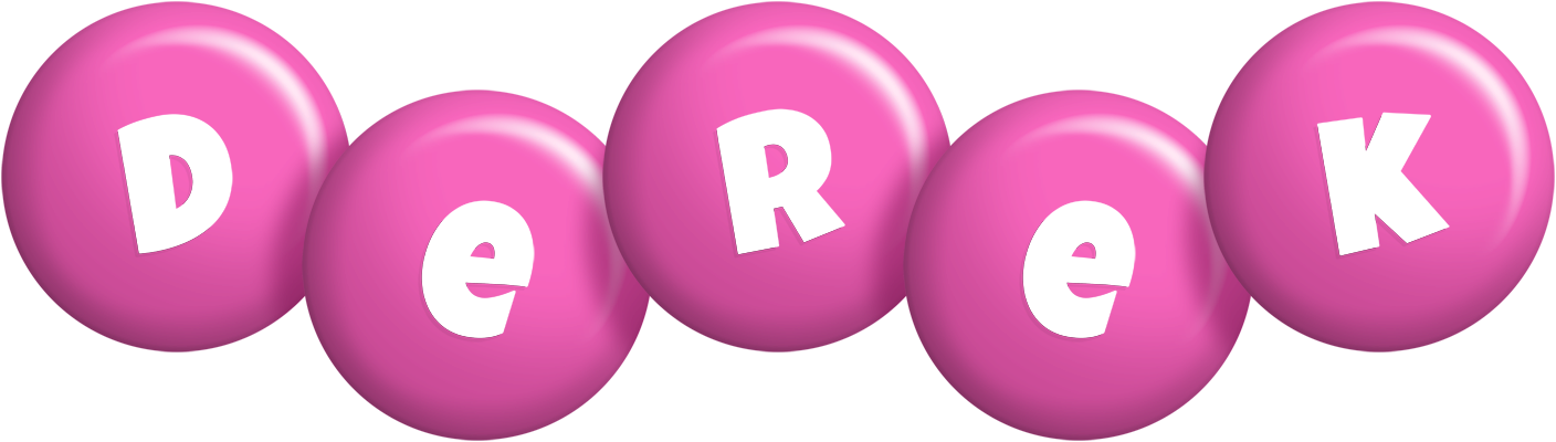 Derek candy-pink logo