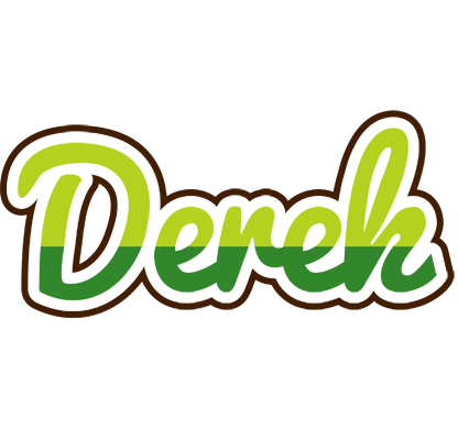 Derek golfing logo
