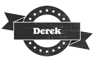 Derek grunge logo