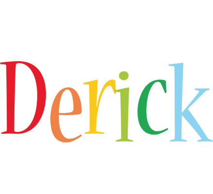 Derick birthday logo