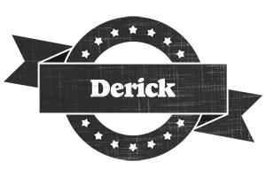 Derick grunge logo