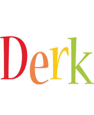 Derk birthday logo