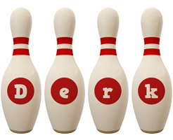 Derk bowling-pin logo